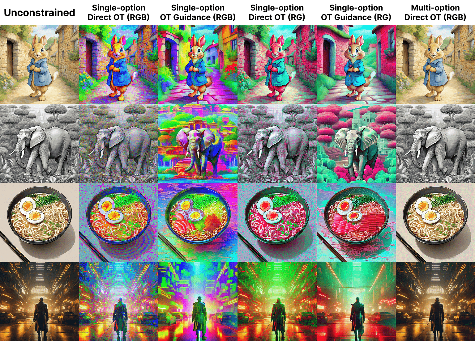 Information-embedding qualitative results, each image hides 512 tokens